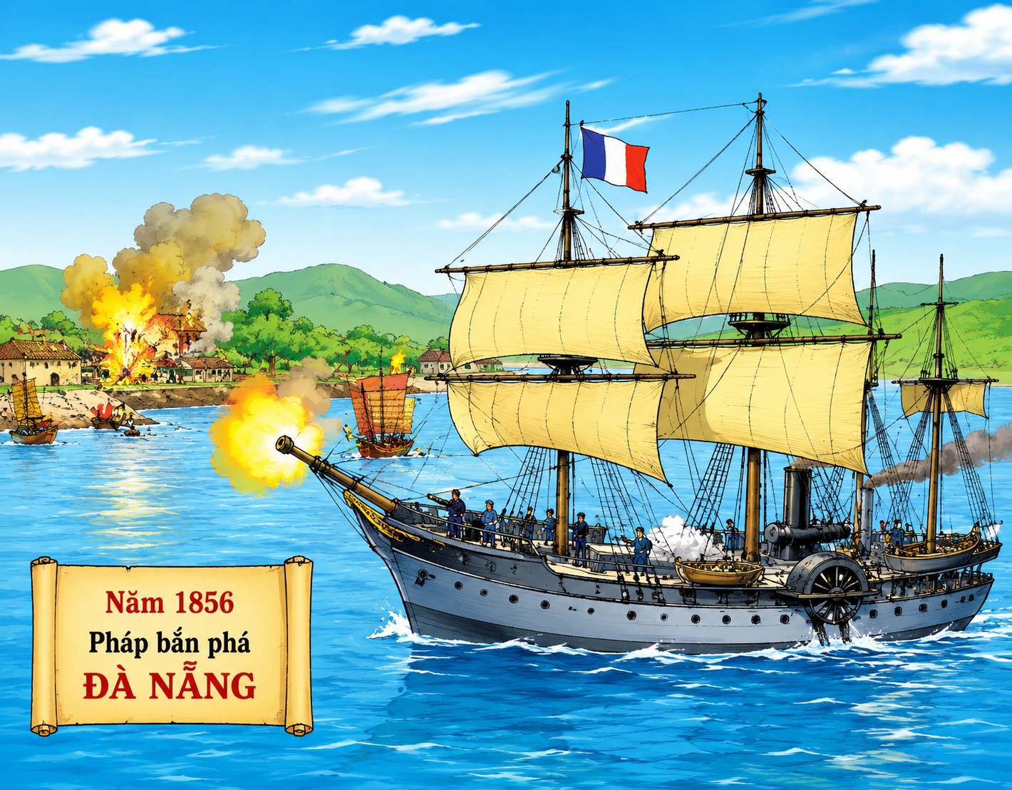 Pháp bắn phá Đà Nẵng